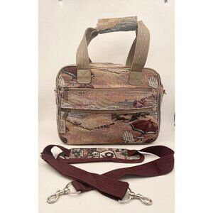 Vintage Tapestry Pioneer Express Overnight Travel Bag Luggage Beach Weekender